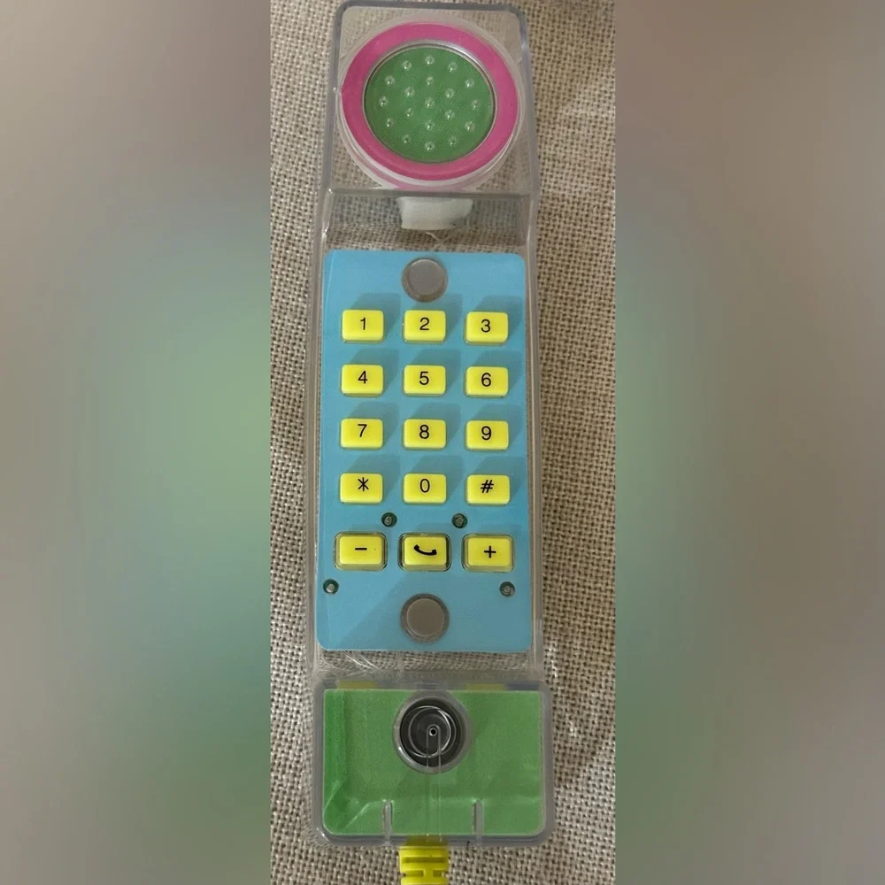 Target Bullseye Playground Wired Clear Phone Handset 2023 retro See Through